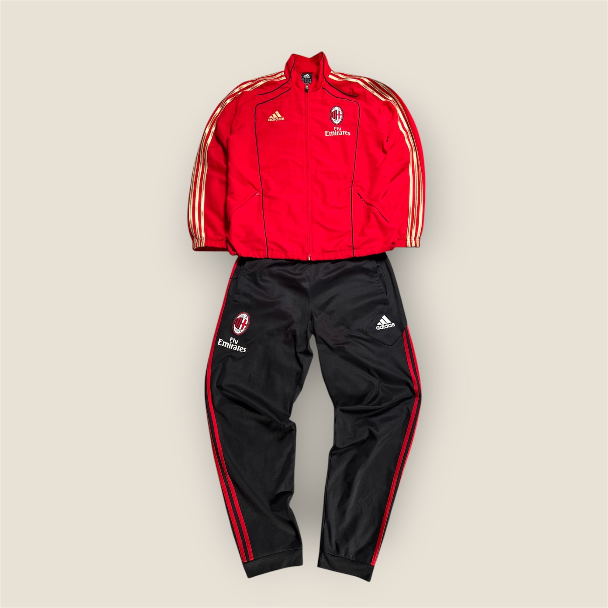 Adidas AC Mailand Tracksuit 2009-2010 Fly Emirates Vintage
